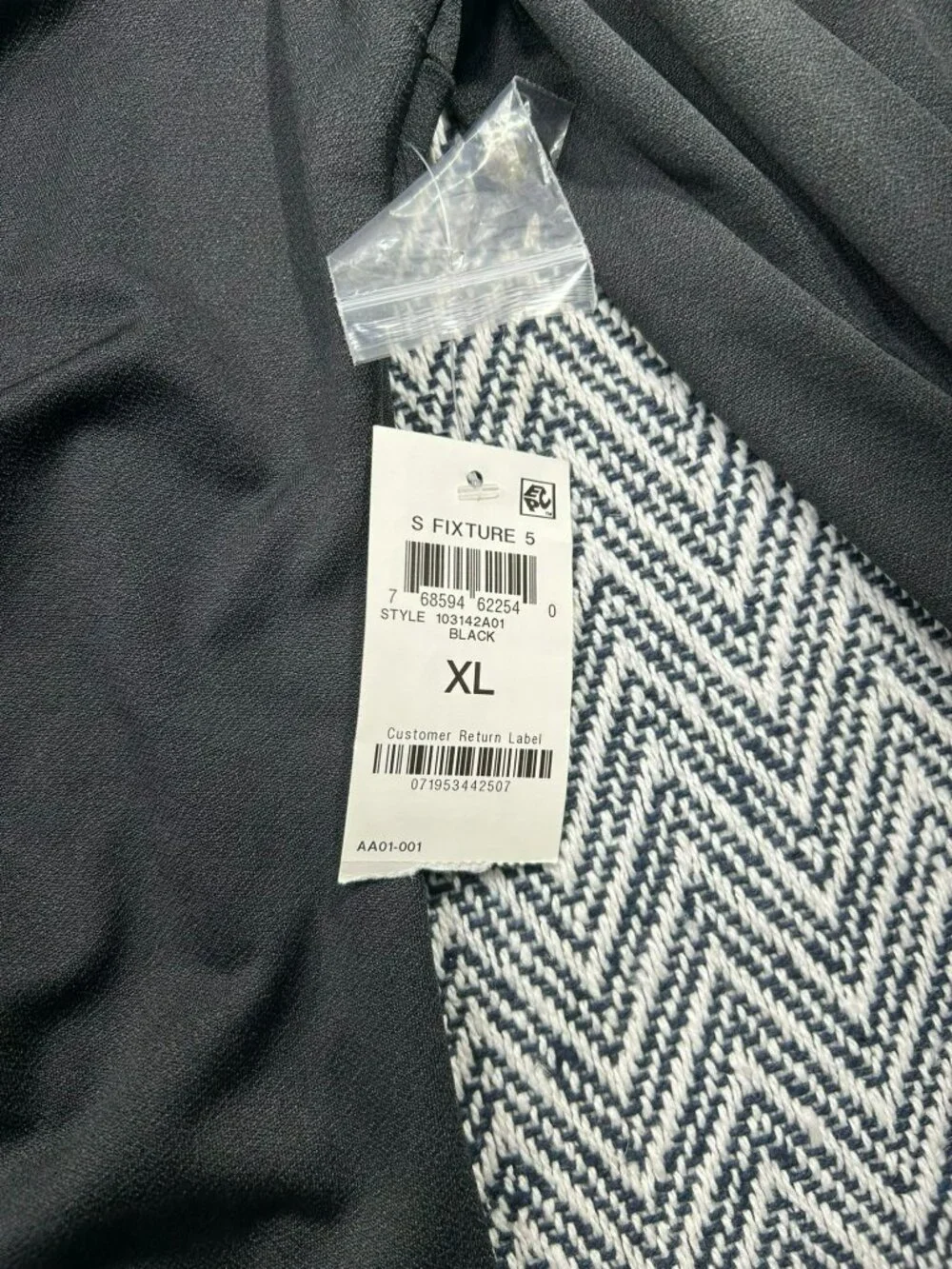 And Now This Black Button-Up Ruched Front Long Sleeve Shirt Dress XL - Picture 3 of 4